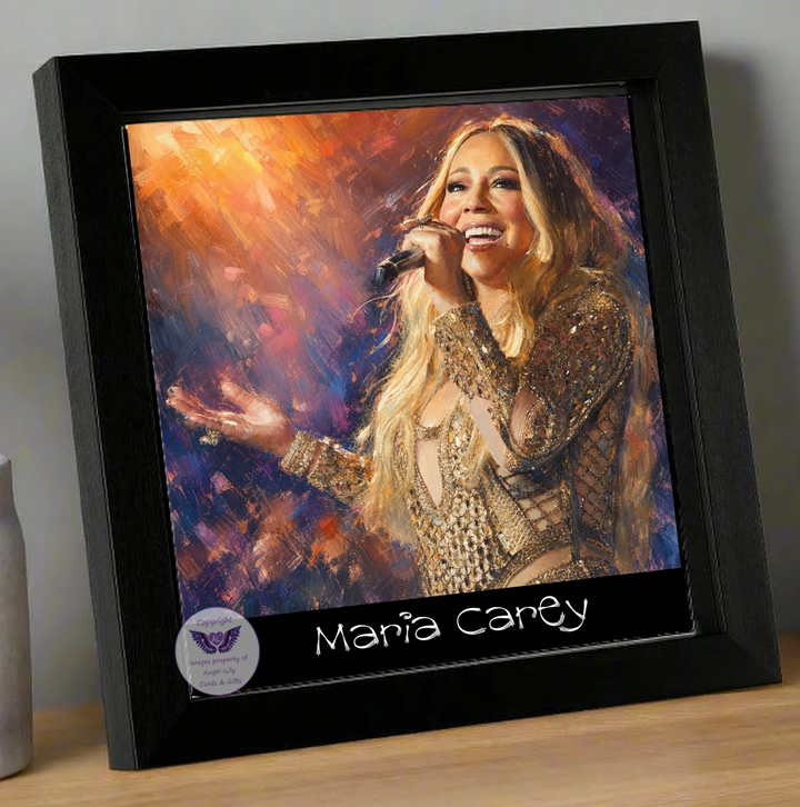 Image Size: 8" X 8", Black Wood Frame, Glass Front, Hanging Frame, Image Type: Print, 3D Decoupage effect: £15.00